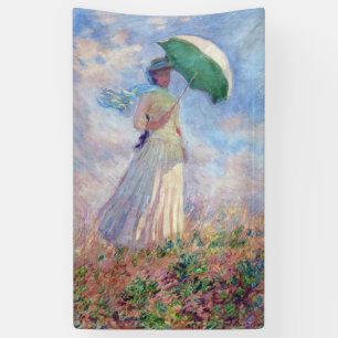 Lona Claude Monet - Mujer con Parasol a la derecha