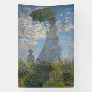 Lona Claude Monet Mujer con un Paraguas Arte Refinado
