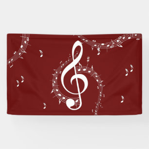Lona Climactic G Clef Music Red