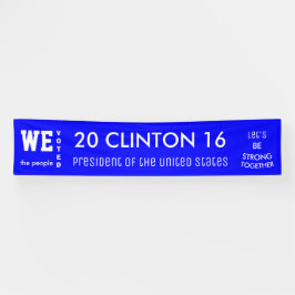 Lona Clinton Voto Popular 2016 Presidente de Estados Un