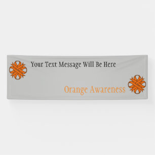 Lona Clover Ribbon naranja por Kenneth Yoncich