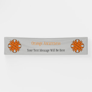 Lona Clover Ribbon naranja por Kenneth Yoncich