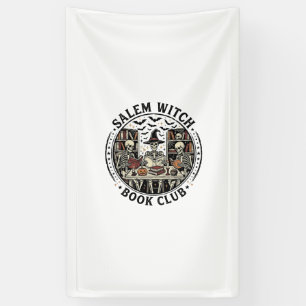 Lona Club de Libro de Brujas de Salem Esqueleto Vintage