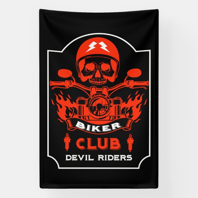 Lona Club de motociclistas (Vertical)