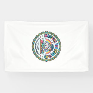 Lona Club de Profesora Mágica de Unicornios Diseño de R