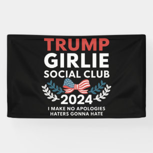 Lona Club Social de Bow Election de Trump Girlie Coquet