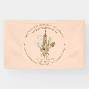Lona Cocina Panadería Chef Rustic Pink