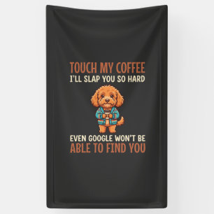 Lona Cockapoo Divertido Amante Del Café