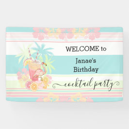 Lona Cóctel Citrus Piscina Fiesta Playa Tropical