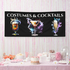 Lona Cócteles alcohol humo mágico fiesta de Halloween
