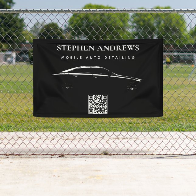 Lona Código QR del logotipo de reparación automática de (In situ)