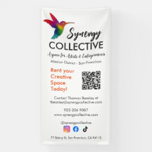 Código QR del logotipo profesional moderno Humming