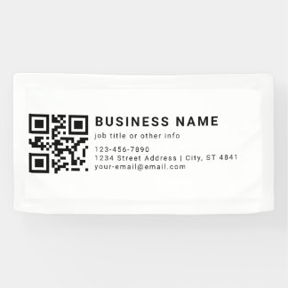 Lona Código QR promocional de empresa