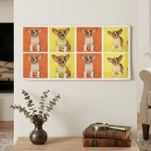 Lona Colage de 8 fotos personalizadas de tu perro