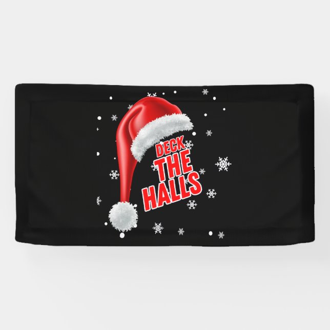 Lona Colección de nieve Deck The Halls 1.6x3 Banner de  (Horizontal)