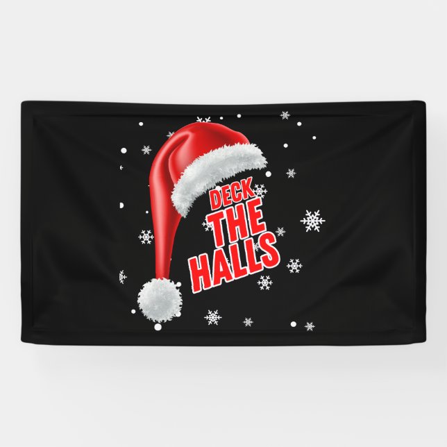 Lona Colección de nieve Deck The Halls bandera de vinil (Horizontal)