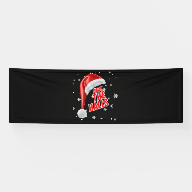 Lona Colección de nieve Deck The Halls bandera de vinil (Horizontal)