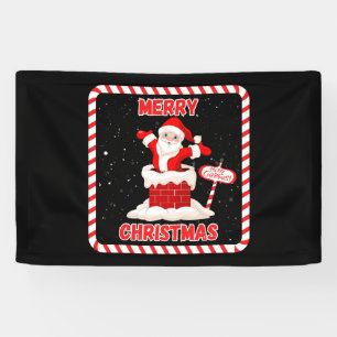 Lona Colección de Santa Feliz Navidad 2.5x4 Vinilo