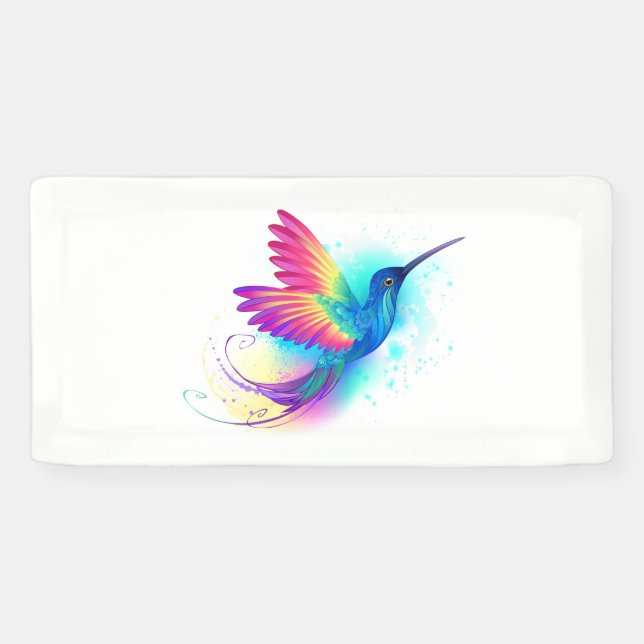 Lona Colibrí arcoiris exótica (Horizontal)