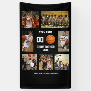 Lona Collage de fotos de baloncesto jugador personaliza