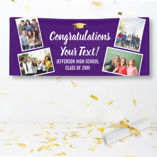 Lona Collage de fotos de Graduación Felicitaciones Mayo