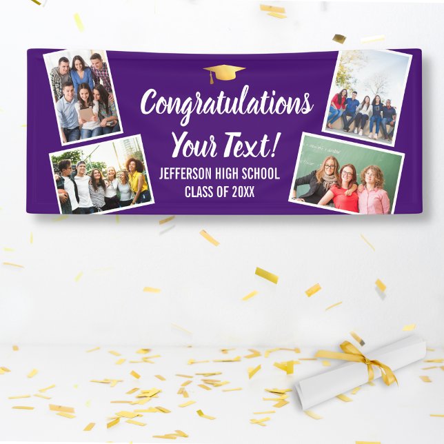 Lona Collage de fotos de Graduación Felicitaciones Mayo (Subido por el creador)