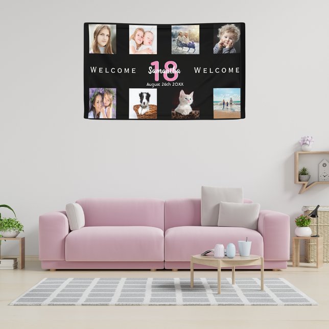 Lona Collage de fotos de la fiesta de cumpleaños chica  (Subido por el creador)