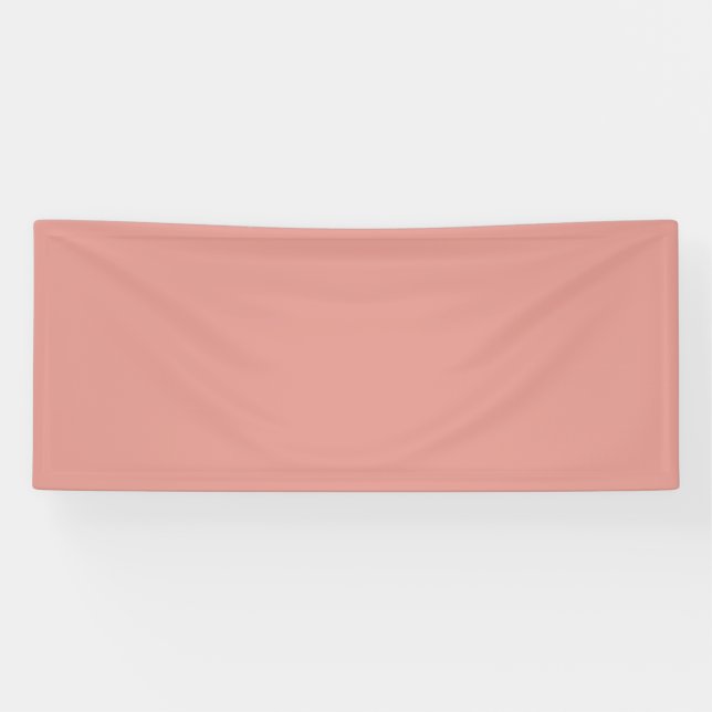 Lona Color rosa de flamenco pastel simple (Horizontal)