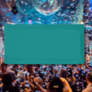 Lona Color sólido verde azulado   Clásica   Elegante