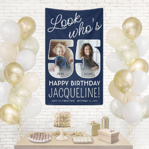 Lona Colores DIY • Cumpleaños 55 de Look Who's 2 Fotos