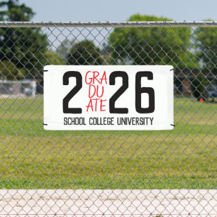 Lona Colores Personalizados de la Escuela Año de Gradua