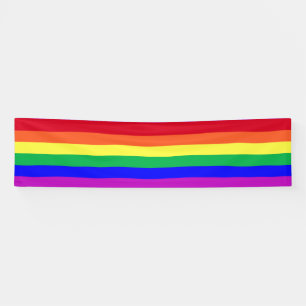 Lona Colores Vibrantes LGBTQ Orgullo Fiesta de Rayas de