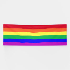 Lona Colores vívidos vibrantes rayas de arcoíris clásic