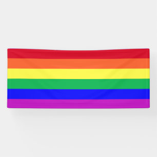 Lona Colores vívidos vibrantes rayas de arcoíris clásic