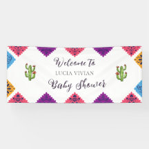 Colorido Festividad Cactus Mexicano Baby Shower