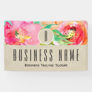 Lona Colorido Floral Moderno Rústico Botánico Kraft