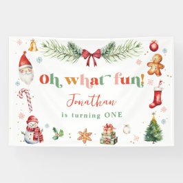 Lona Colorido Qué Diversión Fiesta de Cumpleaños de Nav