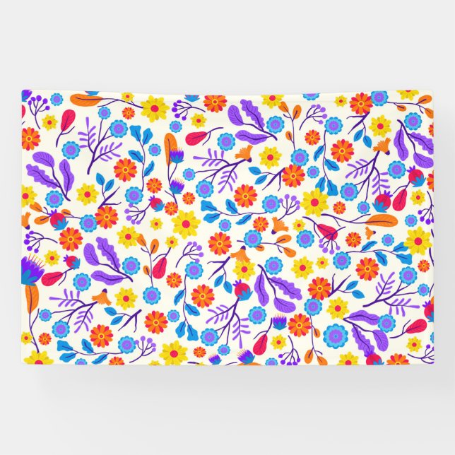 Lona Colourful Exotic Floral Pattern-23146 (Horizontal)