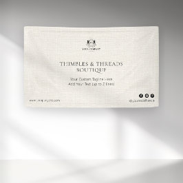 Lona Comercialización de eventos con logotipo de negoci