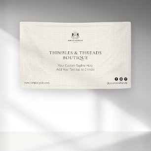 Lona Comercialización de eventos con logotipo de negoci