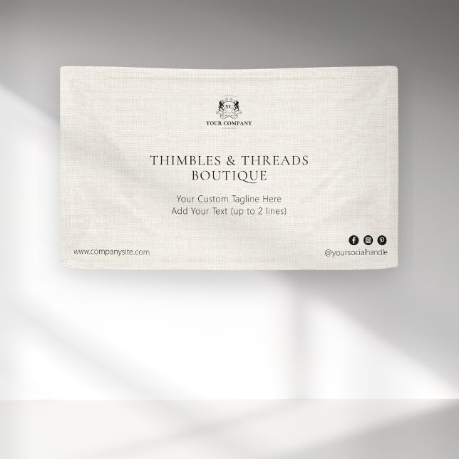 Lona Comercialización de eventos con logotipo de negoci (Subido por el creador)