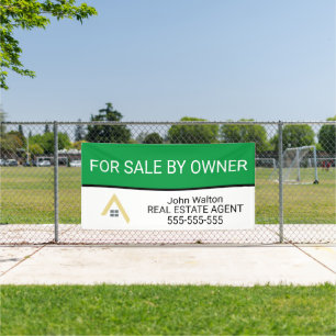 Lona Comercialización profesional simple de Real Estate