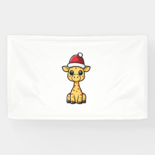Lona Cómic de Cute Navidades Giraffe