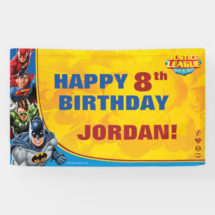 Lona Comics de DC | Liga de la Justicia - Cumpleaños 