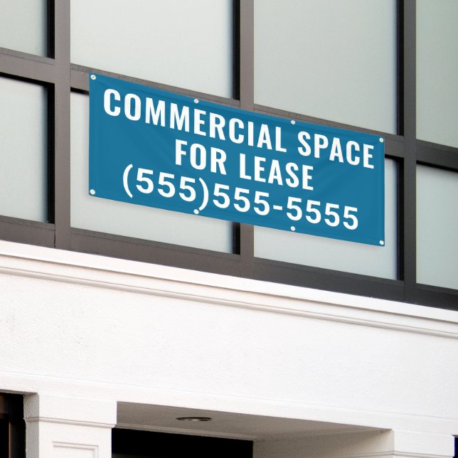 Lona Commercial Space for Lease Banner (Edificio exterior)