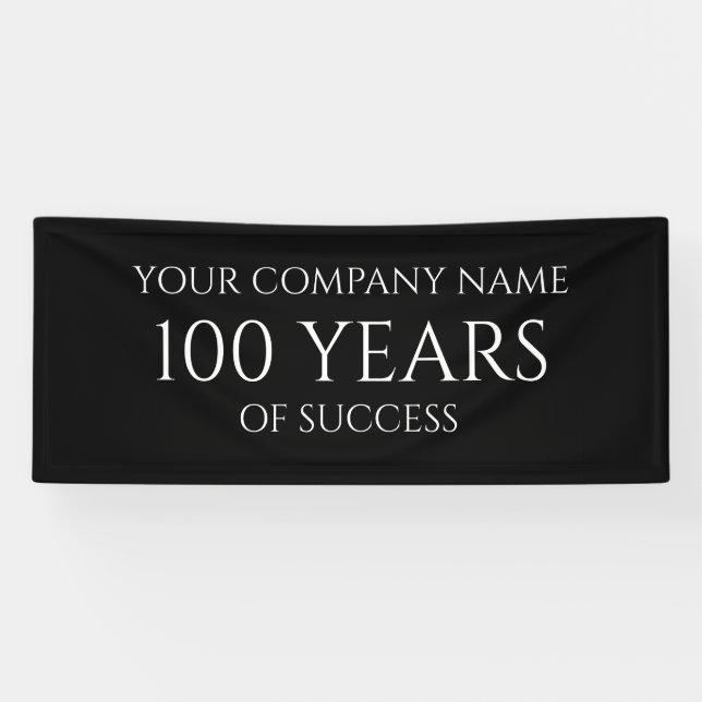 Lona Company Anniversary Custom Business Banner (Horizontal)