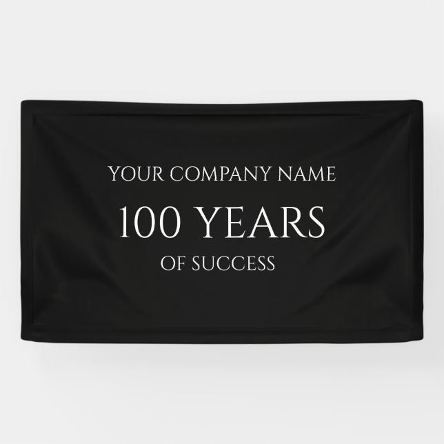 Lona Company Anniversary Custom Business Banner (Horizontal)