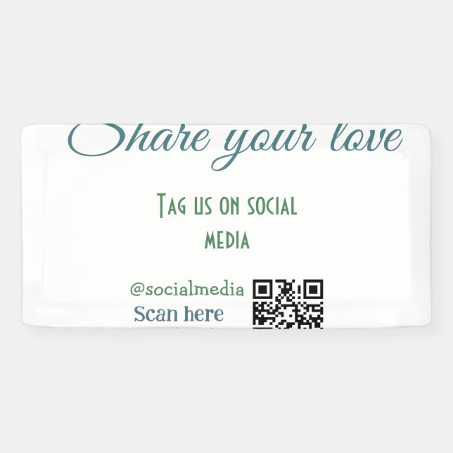 Lona Comparte tu etiqueta de amor (Horizontal)