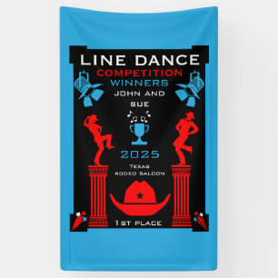 Lona Competencia Americana de Baile de Línea