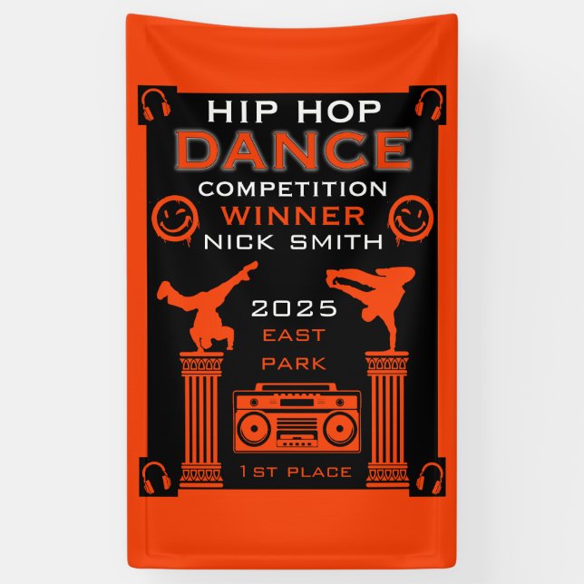 Lona Competencia de baile Hip Hop (Vertical)